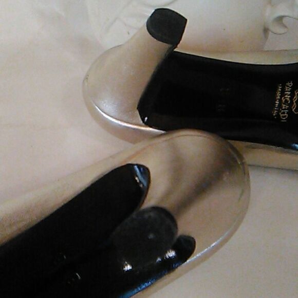 Pancaldi Heels in Gold Leather - Picture 8 of 12